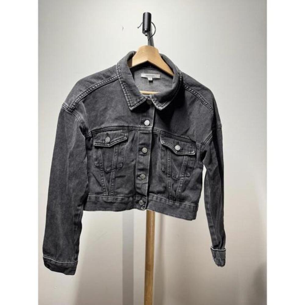 Pacsun Women's Black Cropped Denim Jacket
